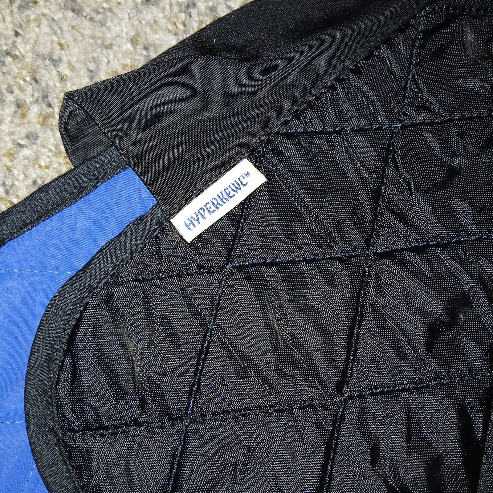 Techniche International Hyperkewl Cooling Vest Size Large Black W Blue Interior