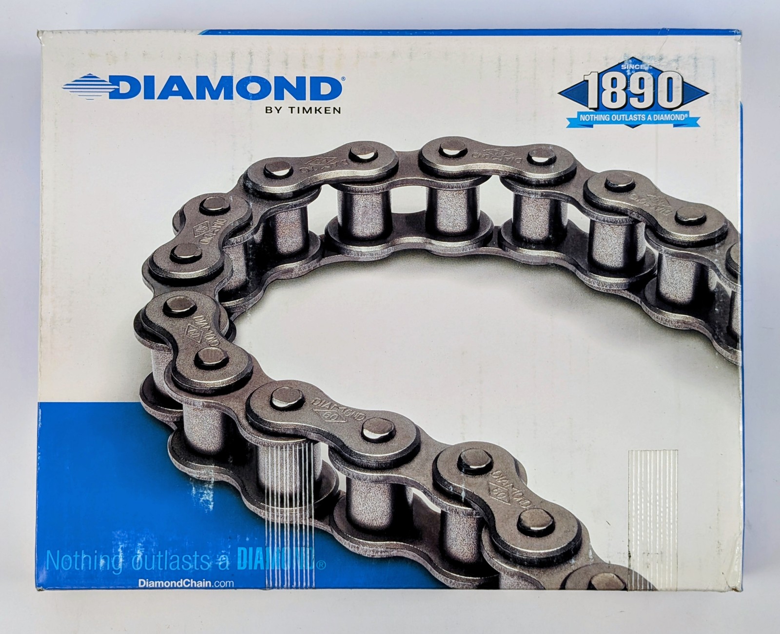 Diamond DMD-40-1R-10FT Roller Chain No 40 Single Strand 10 Feet Timken