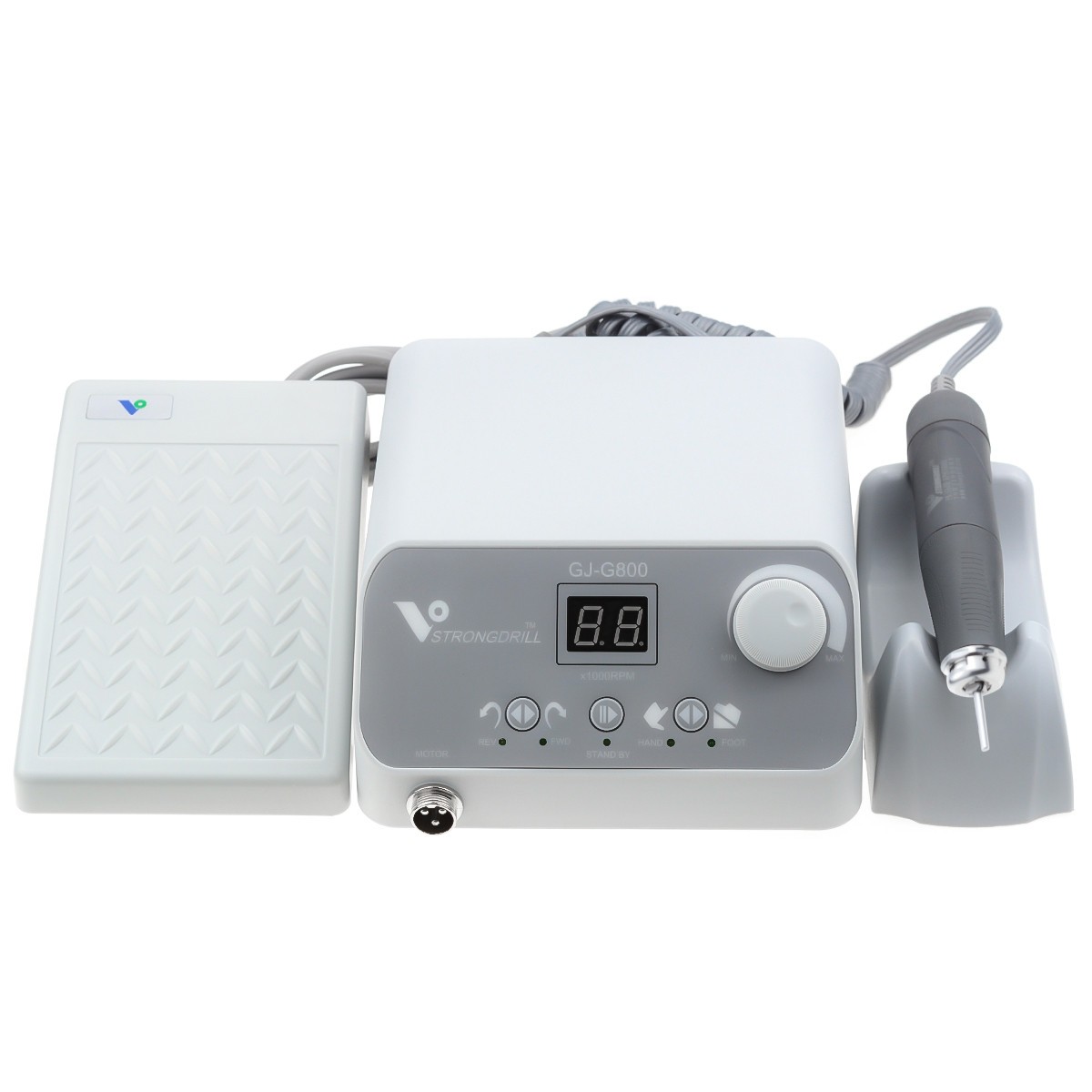 STRONGDRILL Brushless Micromotor Polisher G800 with 50000 RPM Handpiece US STOCK