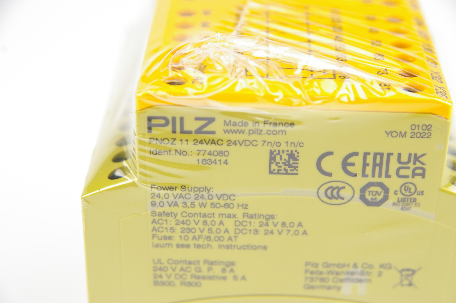 Pilz PNOZ 11 774080 Safety Relay Module