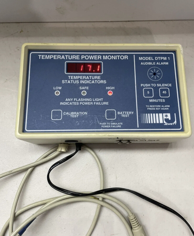Jewett DTPM1000-1B Cold Storage Temperature Monitor/Alarm Mixed Materials