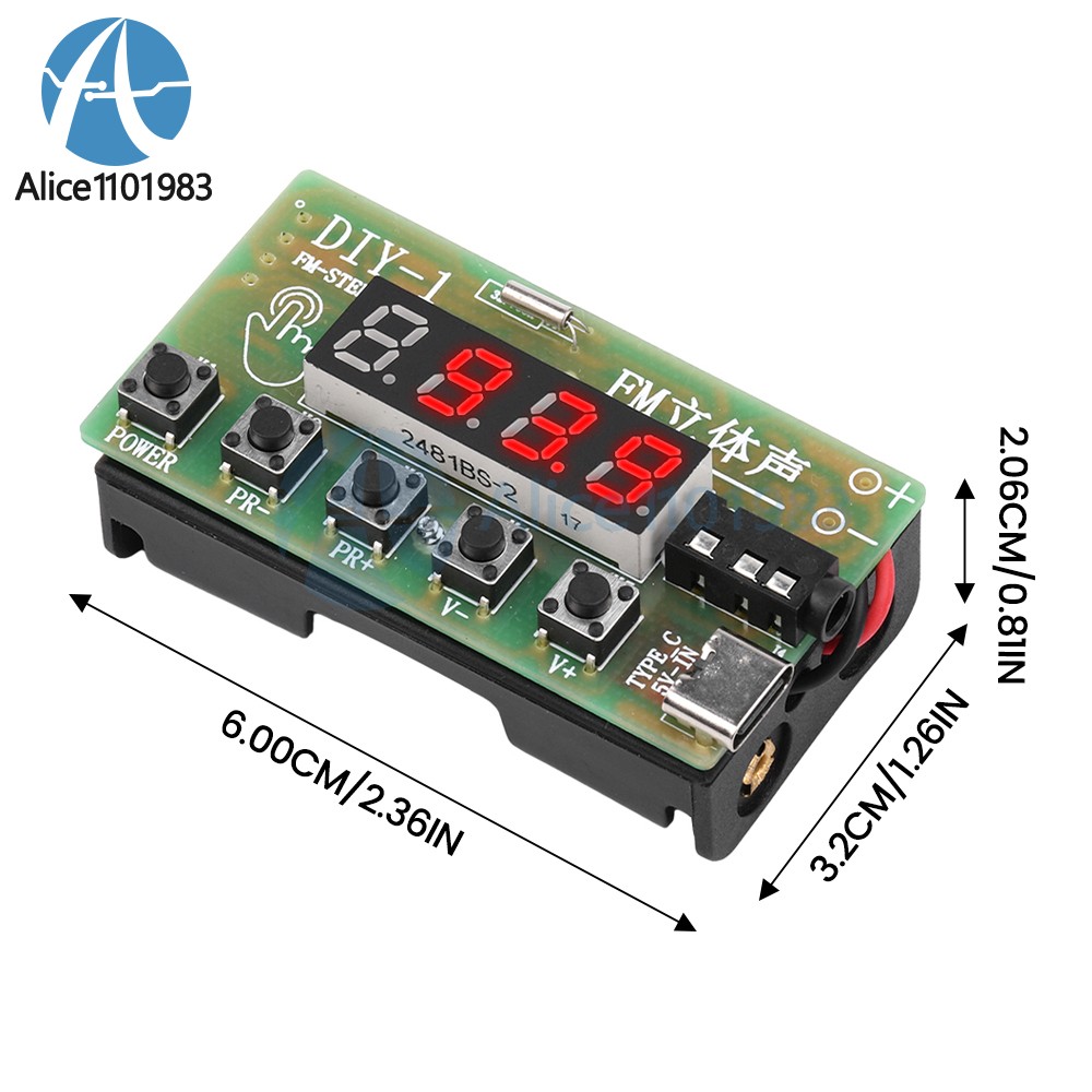 Electronic DIY AM/FM Radio Receiver Module Kits Wireless Stereo 87MHz-108MHz