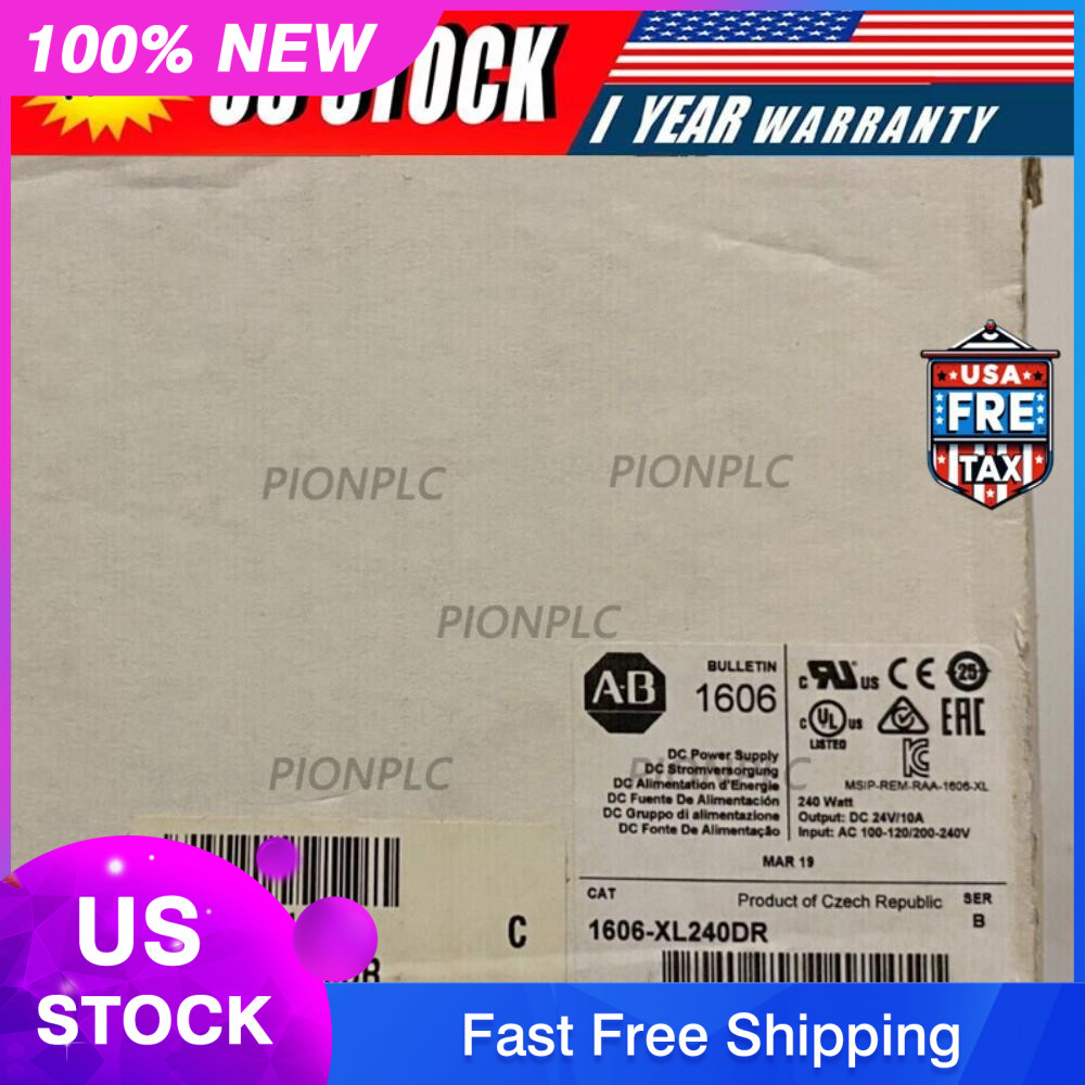 1606-XL240DR AB NEW REDUNDANT POWER SUPPLY 24 VDC 10A 240 WATT 1606XL240DR
