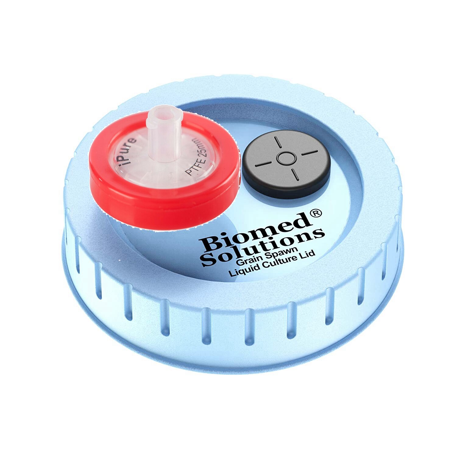 40Pcs HPLC Syringe Filters 0.45μm 25mm PTFE Membrane Female Luer Lock High Flow