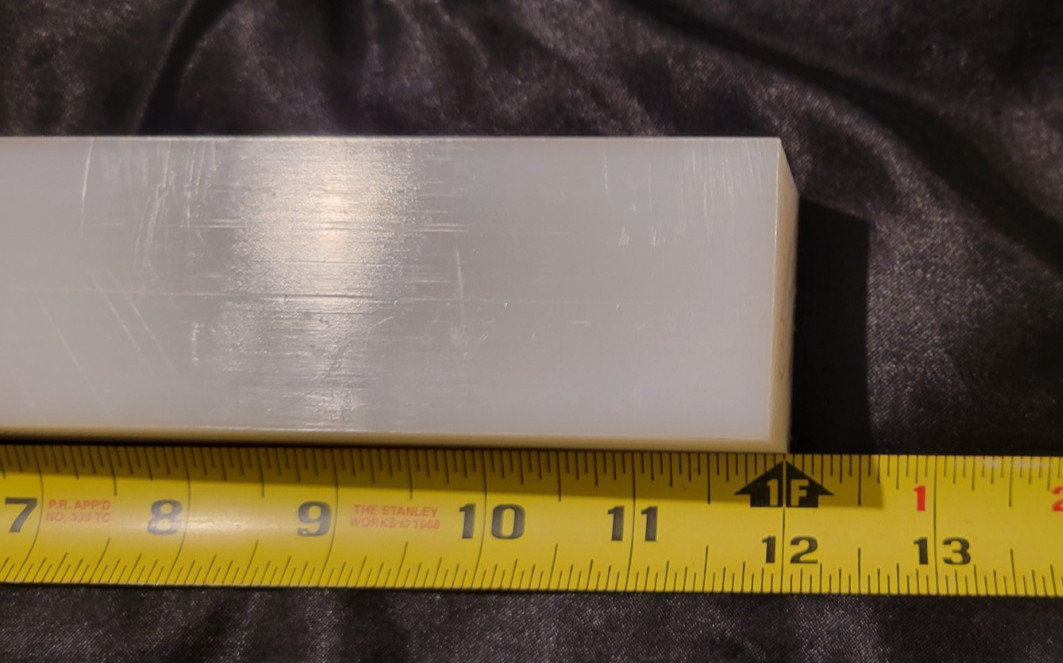 UHMW 1 1/4″ x 1 3/4″ x 12″ Bar Stock (1.250 x 1.750 x 12.000) INV#X-89
