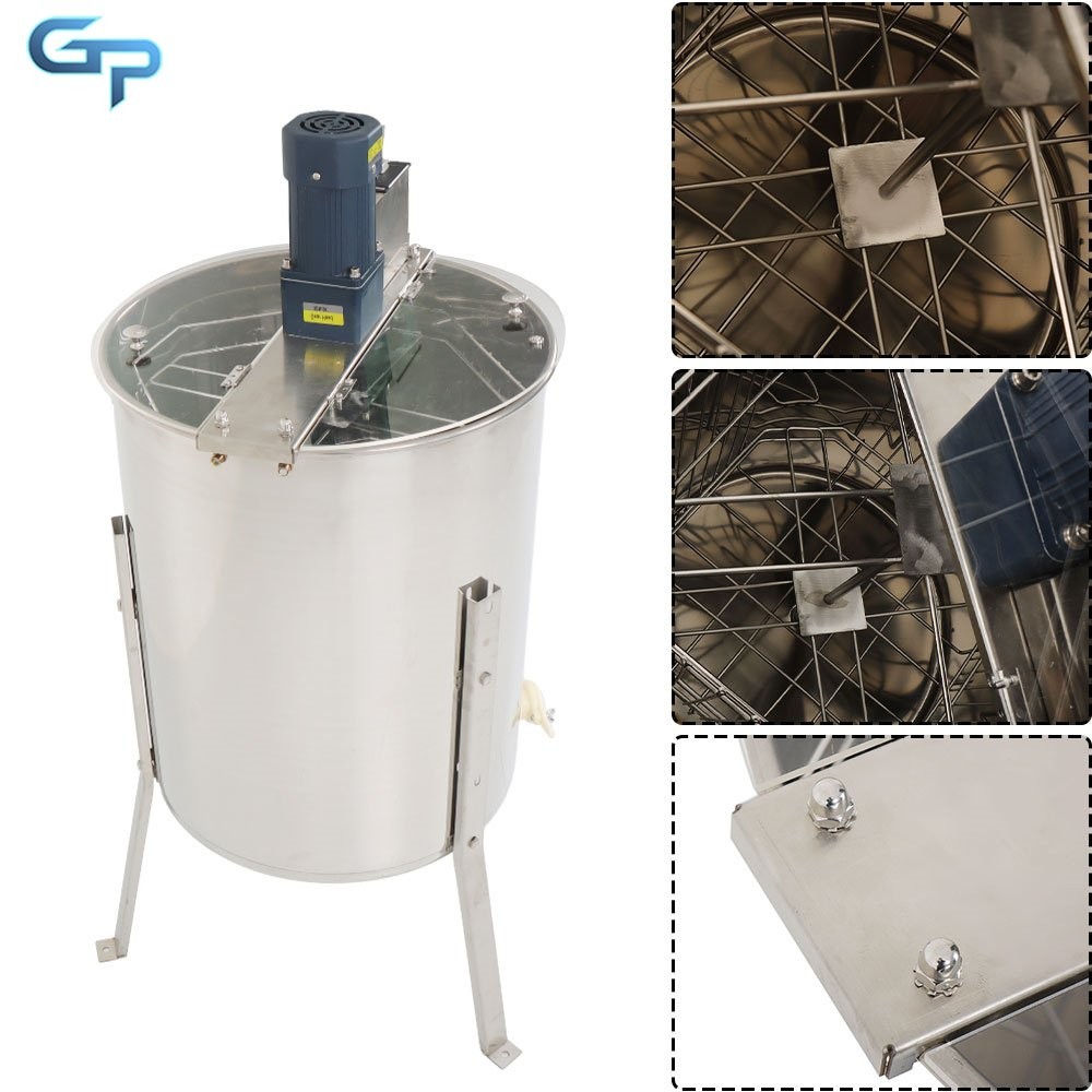 4/8 Frames Electric Honey Extractor Beekeeping Equipment 1300RPM Stainless Steel