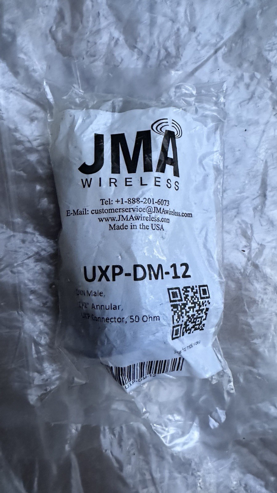 JMA | UXP-DM-12 | DIN Male 1/2″ Annular UXP Connector