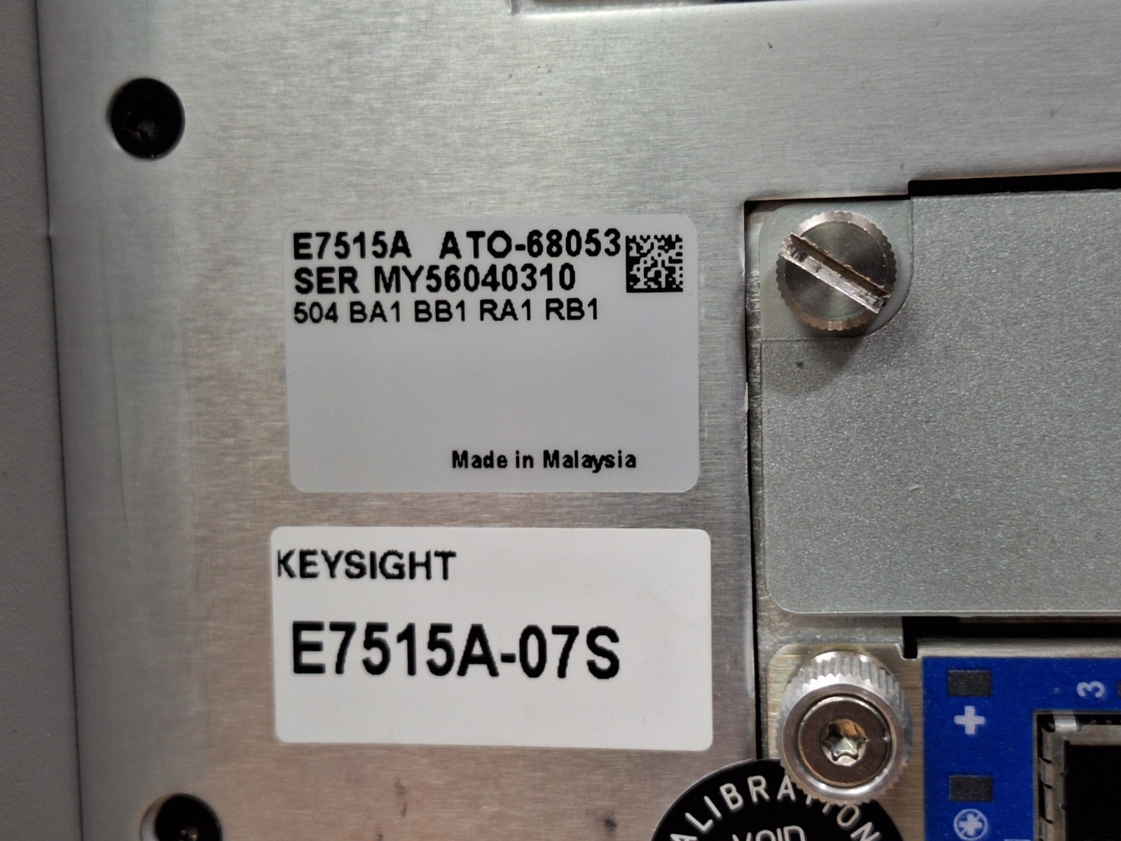 Keysight E7515A : Wireless Test Set 504 BA1 BB1 RA1 RB1, AS-IS (0310)
