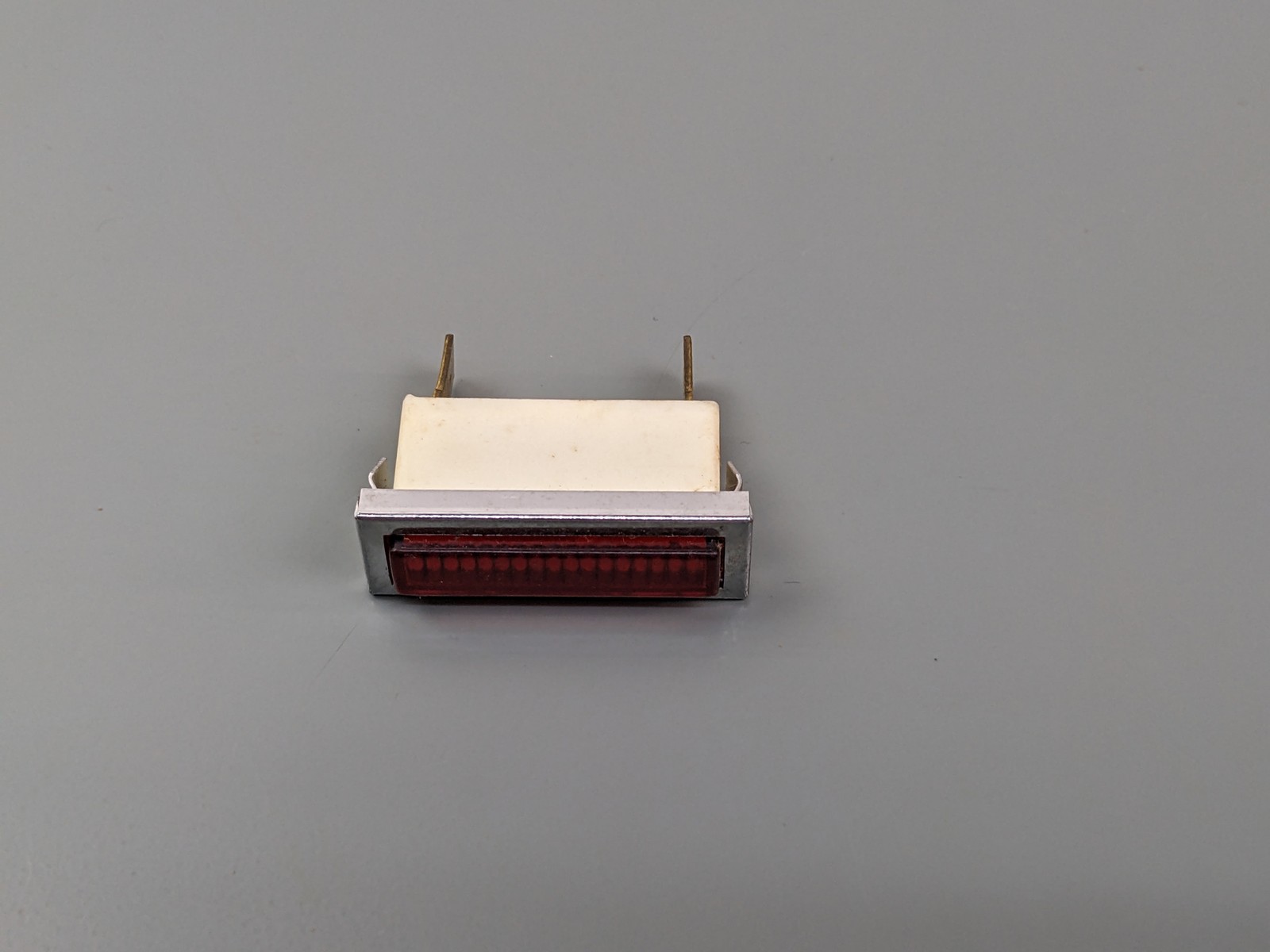 (2) Neon 120v Panel Mount Indicator Lamps, RED, Rectangle