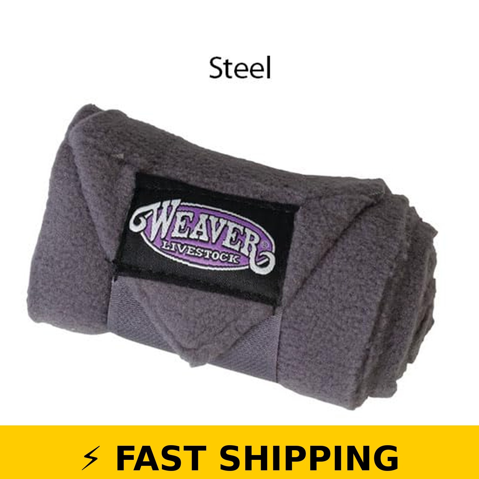 Weaver Livestock Sheep & Goat Fleece Leg Wraps, Four-Pack, Steel