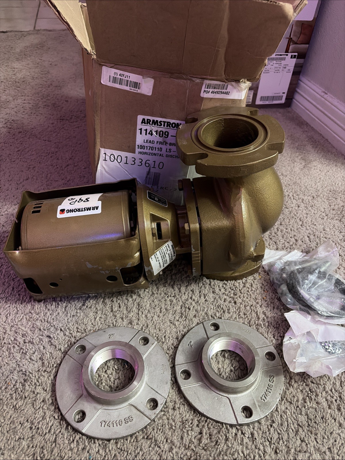 ARMSTRONG 114109-864 LS 45 AB 115V 1725 RPM – 1/4 HP NEW