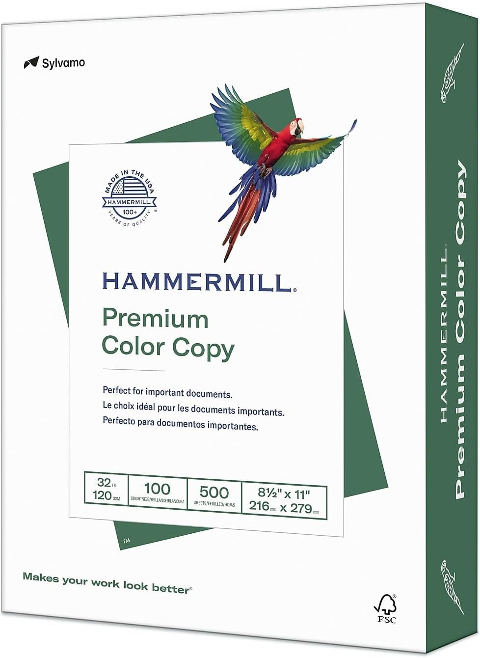 Hammermill Printer Paper, Premium Color 32 Lb Copy Paper, 8.5 X 11-1 Ream (500 S