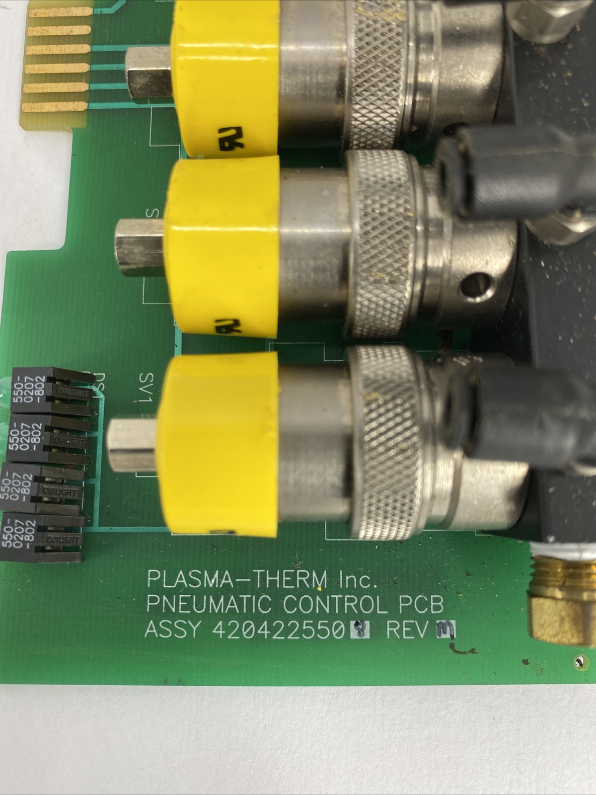 Plasma-Therm 4204224401 Pneumatic Control PCB Assy 4204225508 Rev M
