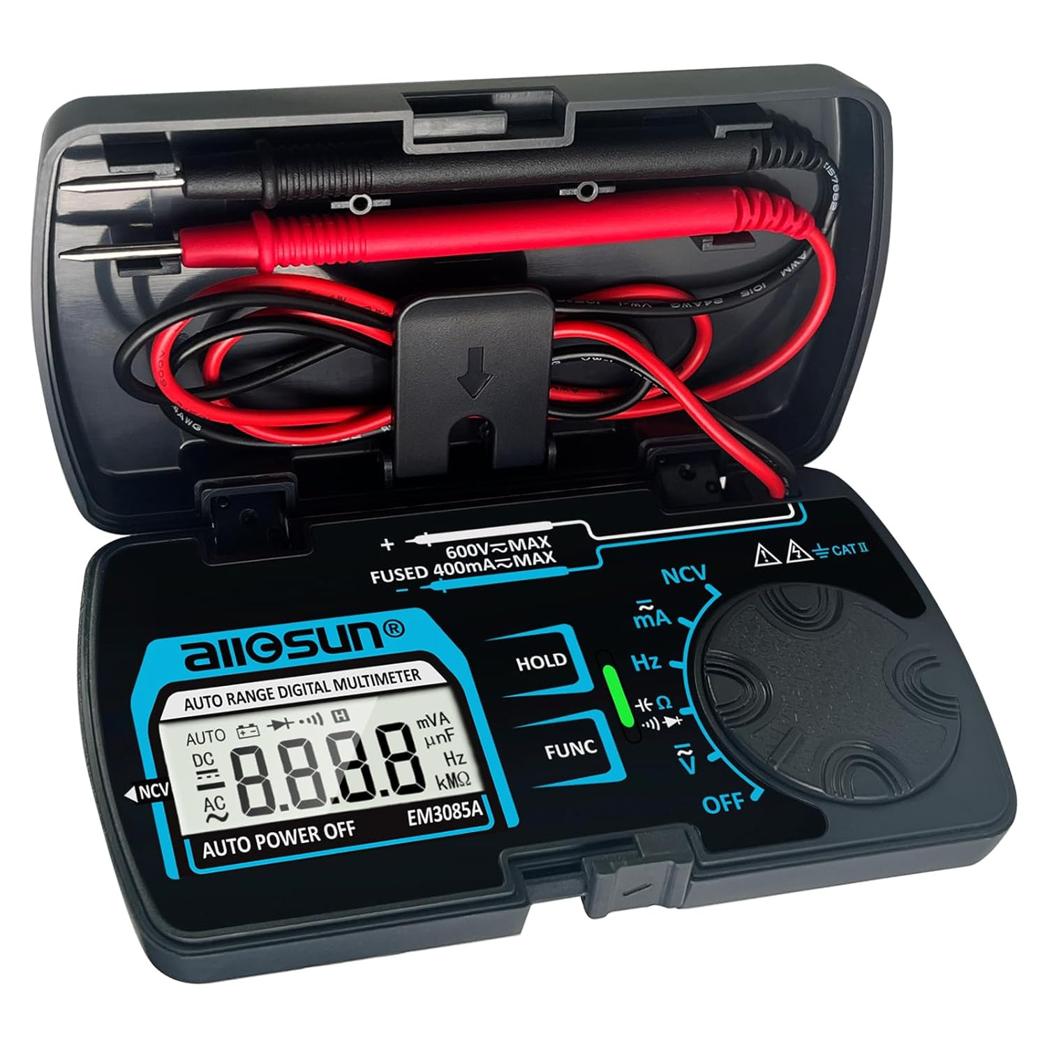 Auto Range Digital Multimeter AC DC Voltage Current NCV Tester Pocket