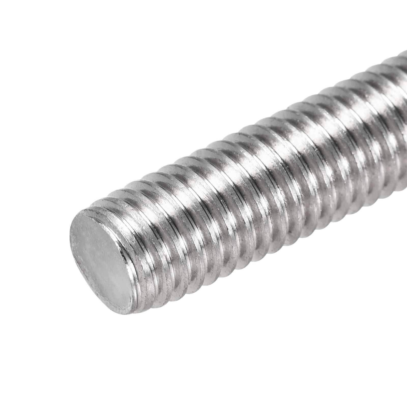 2pcs M12 x 300mm Fully Threaded Rod 304 Stainless Steel Right Hand 1.75mm Pitch