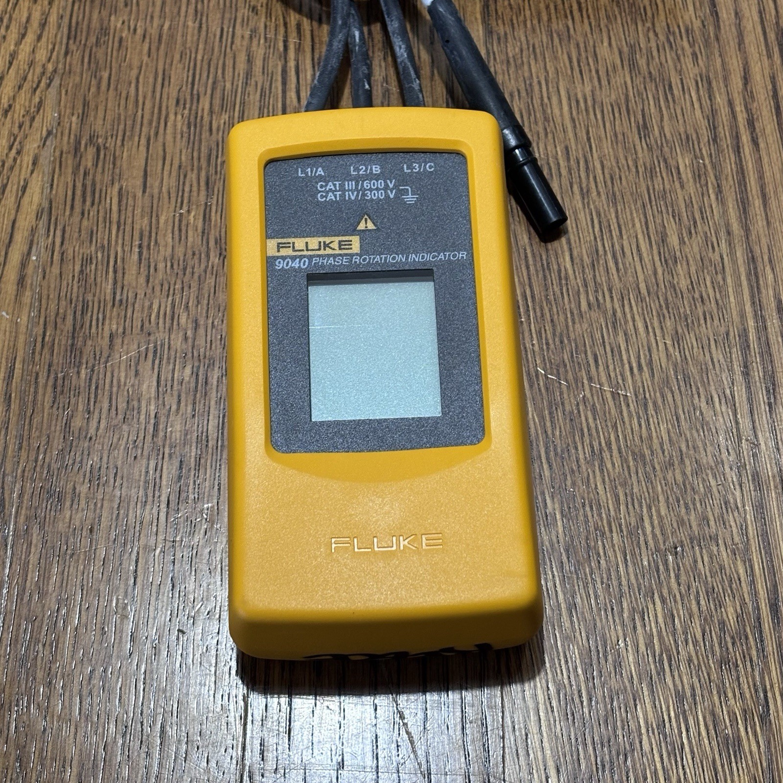 Fluke 9040 Digital Phase Rotation Indicator Meter Rotation Tester 3 Phase Meter