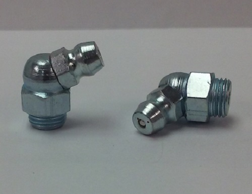 5/16-32 UNF 65 Deg Grease Zerk Nipple Fitting 2 pcs
