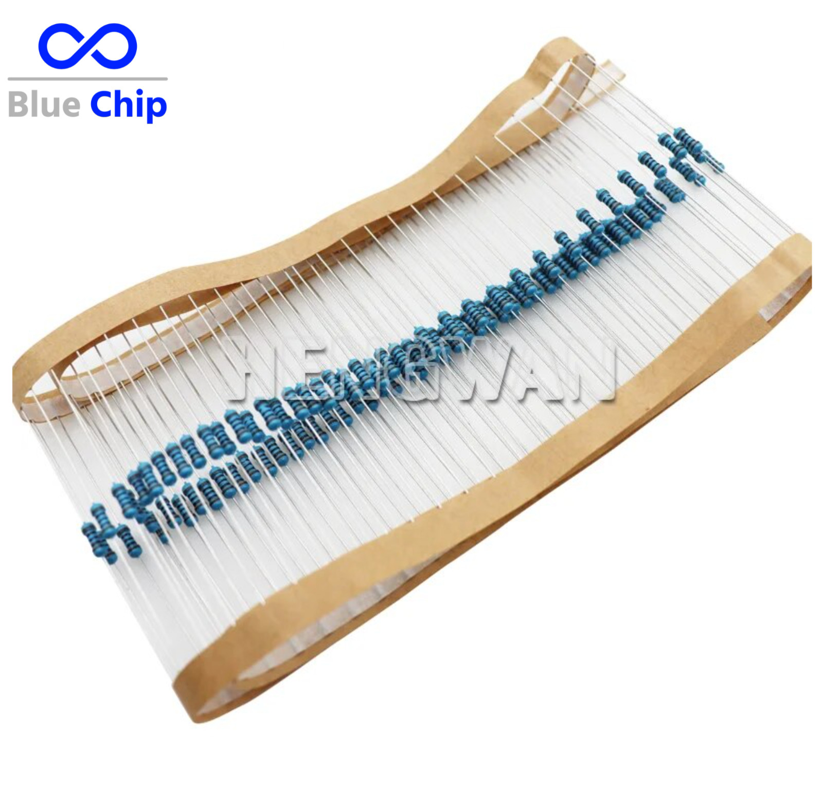 100 Pcs 1/4W 0.25W Metal Film Resistor 1% 189 values available 0 ohm to 22M ohm