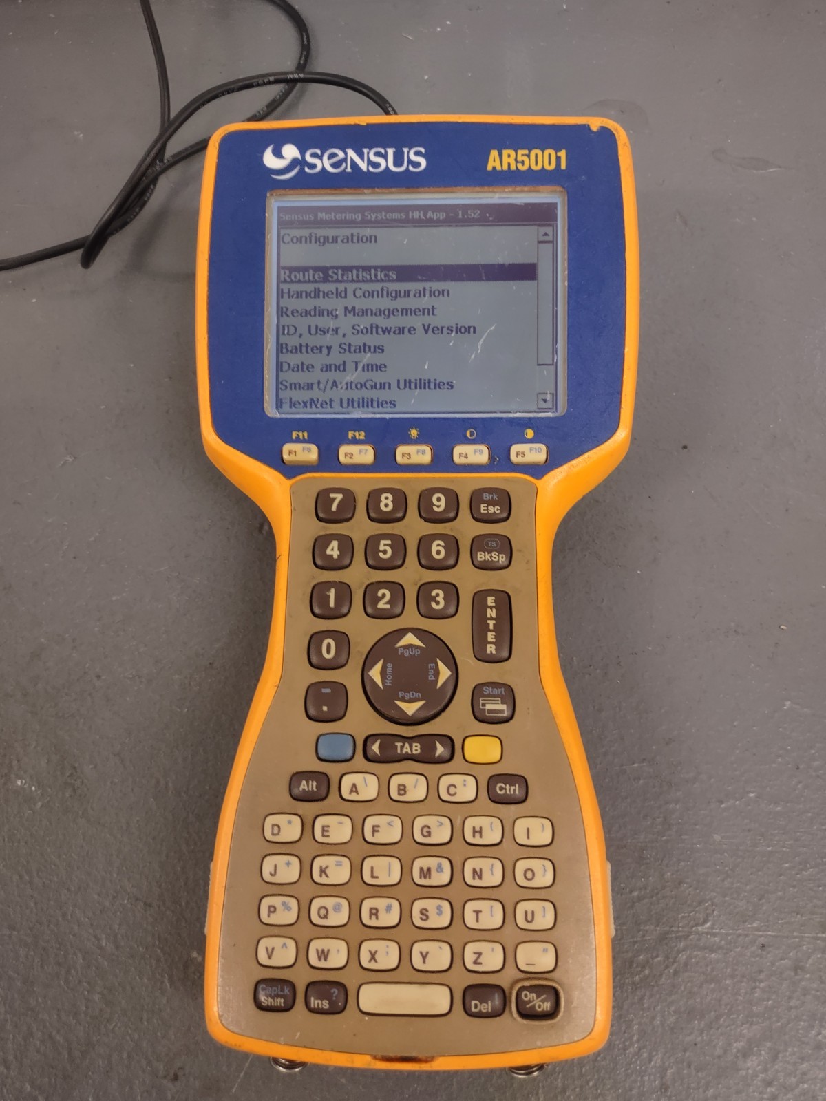 Sensus AR5001 Handheld Meter Reading Device with AC Power Adapter Charger