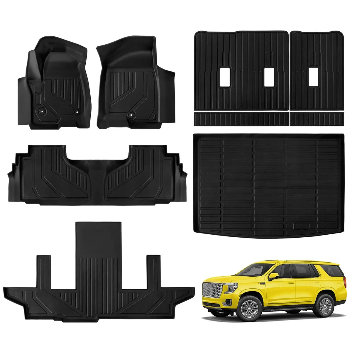 *NIB* Car Floor Mats for Chevy Suburban/Yukon Custom Fit Floor Liner-All Weather