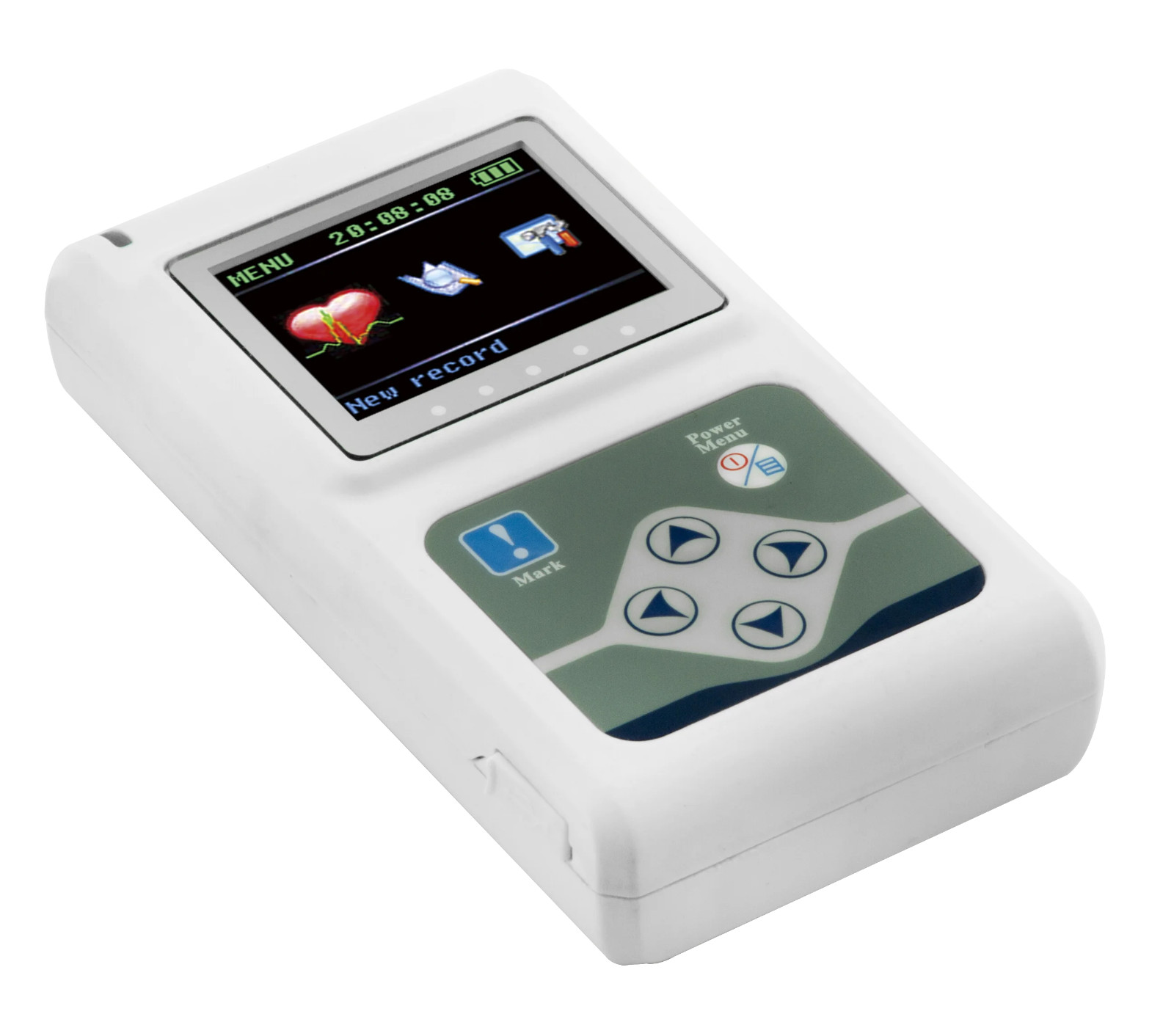 3 Channel ECG/EKG Holter Recorder Monitor-Heart Rhythm Event Recorder for 24hr