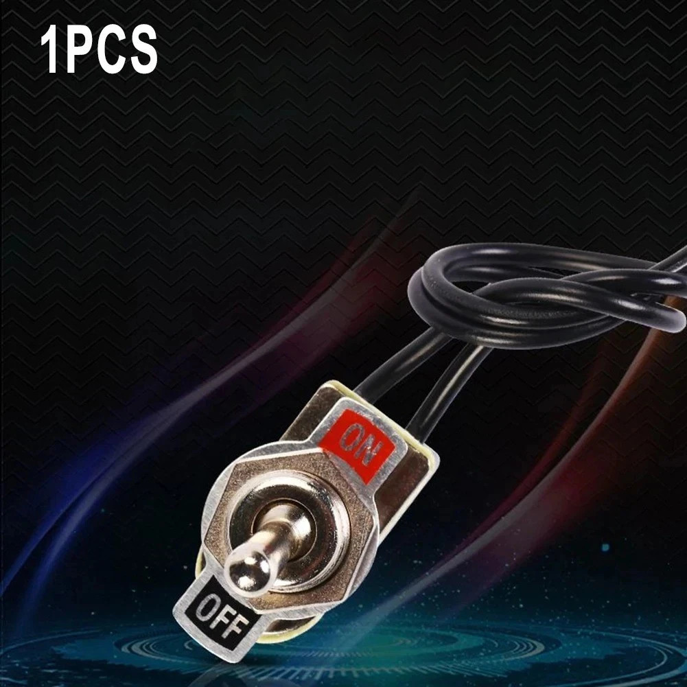 SPST Toggle Switch 6A 125V On Off Rocker Switch with Wire 12mm Mount