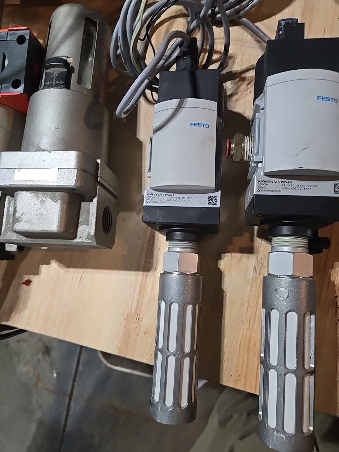 FESTO MS6N-SV-1/2-C-10V24-S ( Two Of These), MS6N-FRM-1/2-M12, PEV-1/4-B-M12