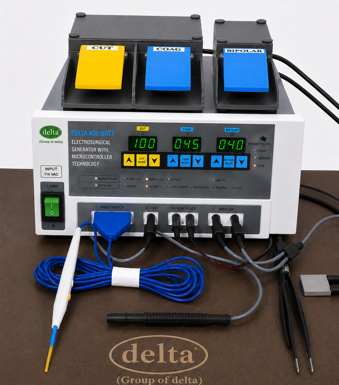 Electro Cautery Generator 400W Bipolar Monopolar Mode Electro Surgical Cautery