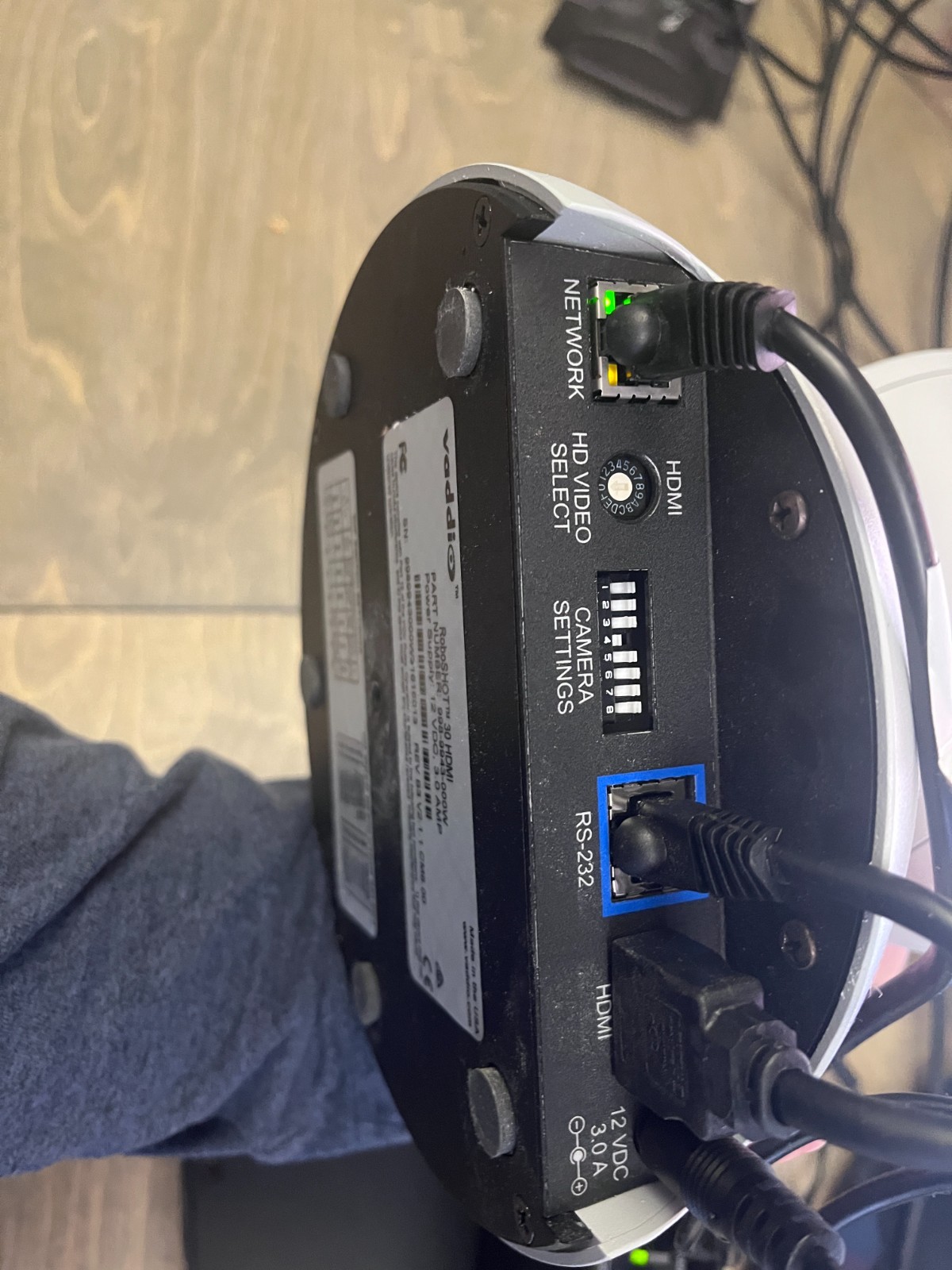 Vaddio RoboSHOT 30 HDBT White PTZ Camera + OneLINK Bridge System