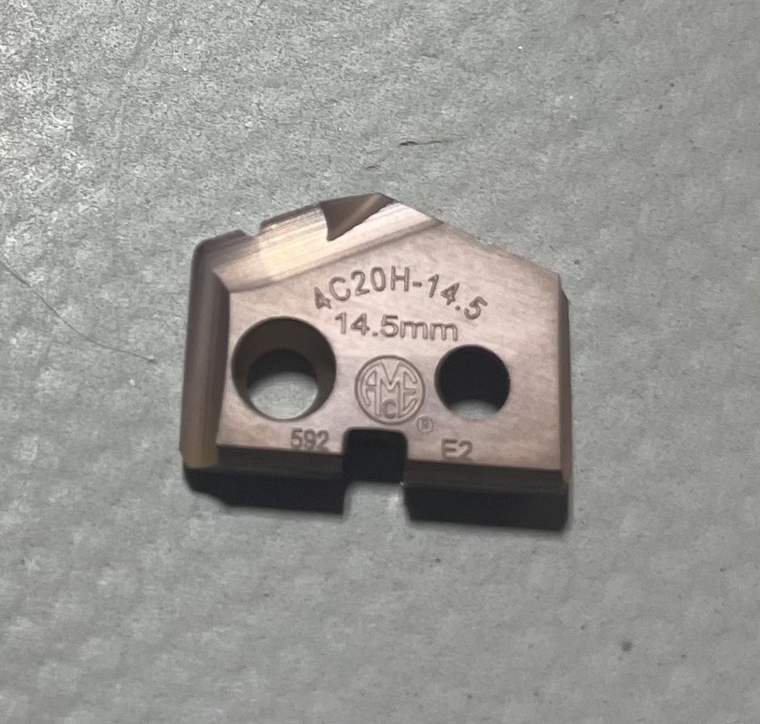 Allied Machine 4C20H-14.5 0 Series Spade Drill Insert 14.50mm dia – Pack of 2
