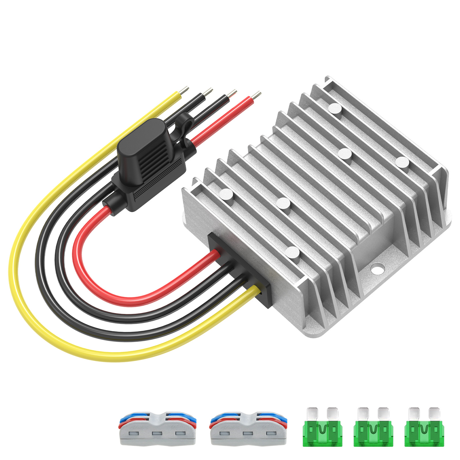 2-Pack 240W 20A Step Down Converter DC 17-55V to 12V Buck Regulator Golf Cart