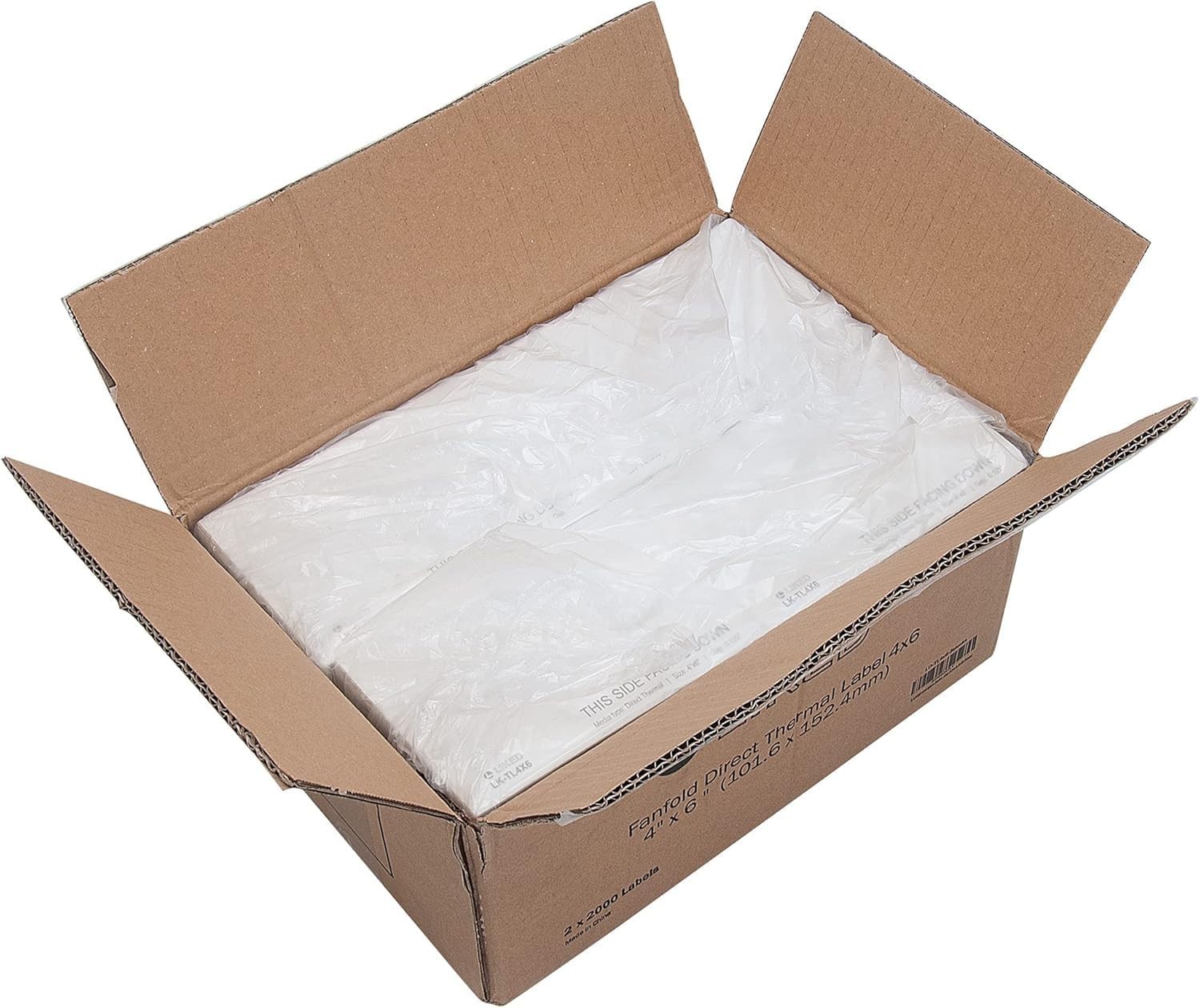 Dual Stack 4000 Count 4×6 Thermal Labels – High Adhesion for All Shipping Needs