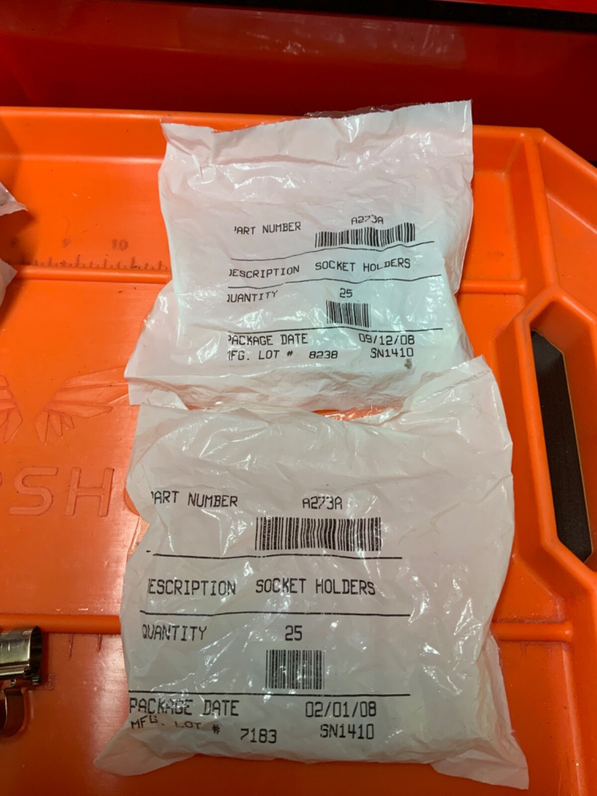 🇺🇸 25 PCS SNAP-ON A273A 1/2″ SOCKET RAIL CLIPS NOS