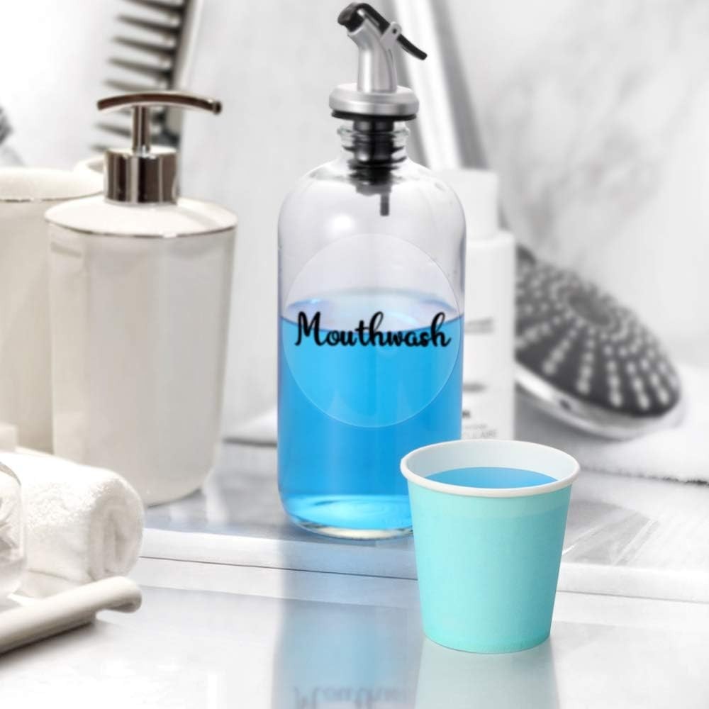 [210 Pack] 3 Oz Paper Cups, Sky Blue Mouthwash Cups, Disposable Bathroom Cups, E
