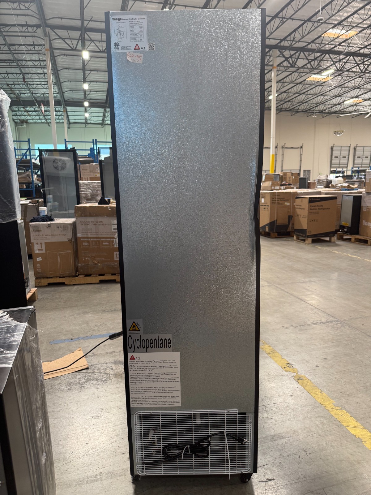 Yeego Commercial Drink Cooler Freestanding 12.36 Cu.ft Display Beverage Fridge