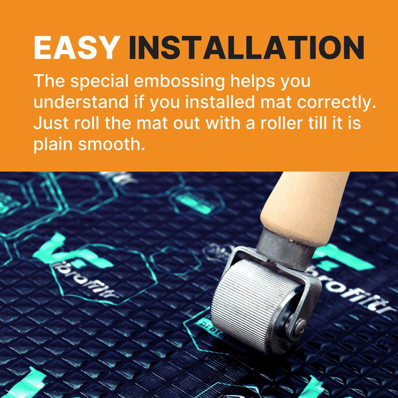 Sound Deadening Material Vibrofiltr 3.0 mm (118 mil) 28.2 sqft Noise