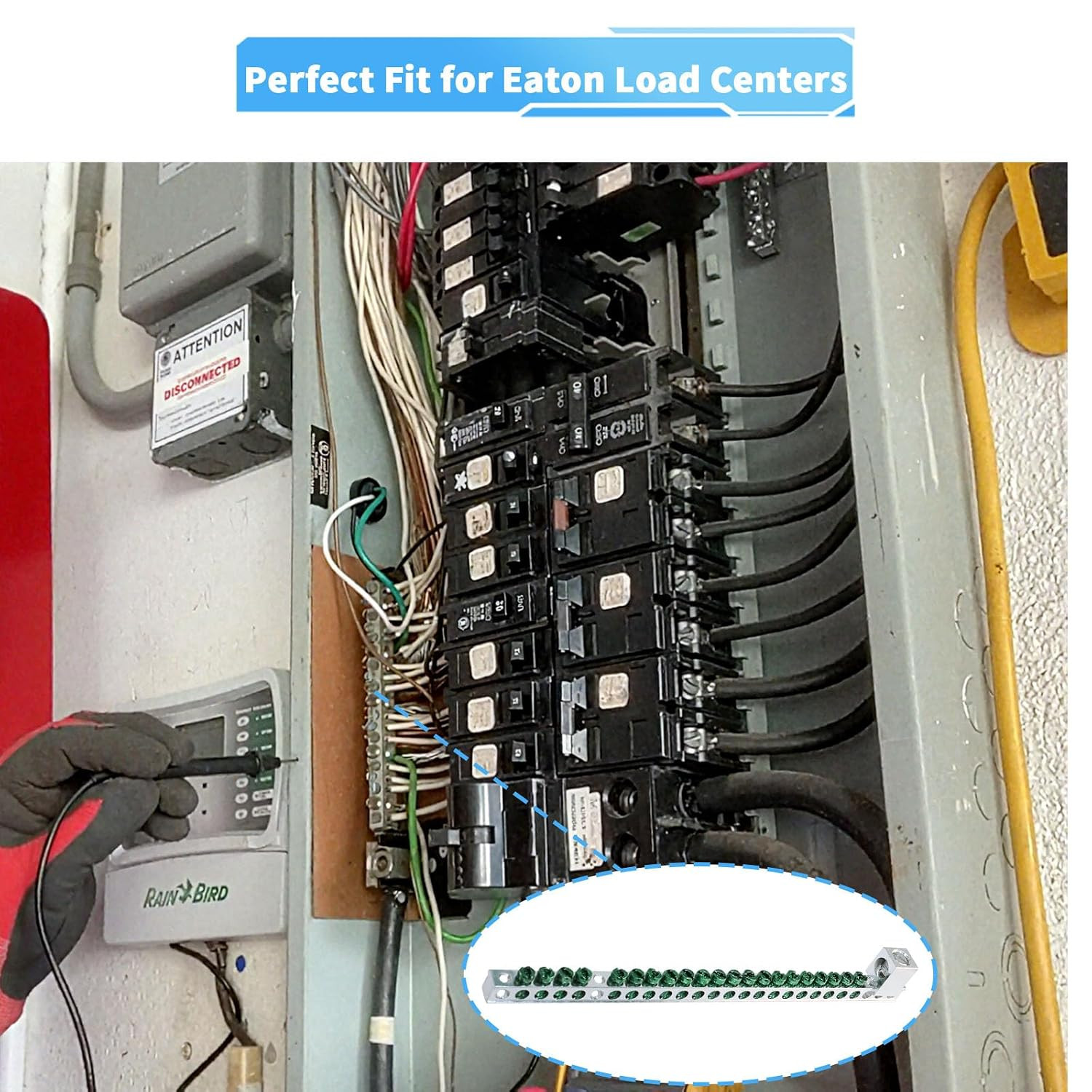 Eaton Ground Bar Kit, 21-Terminal for BR and CH Series Load Centers