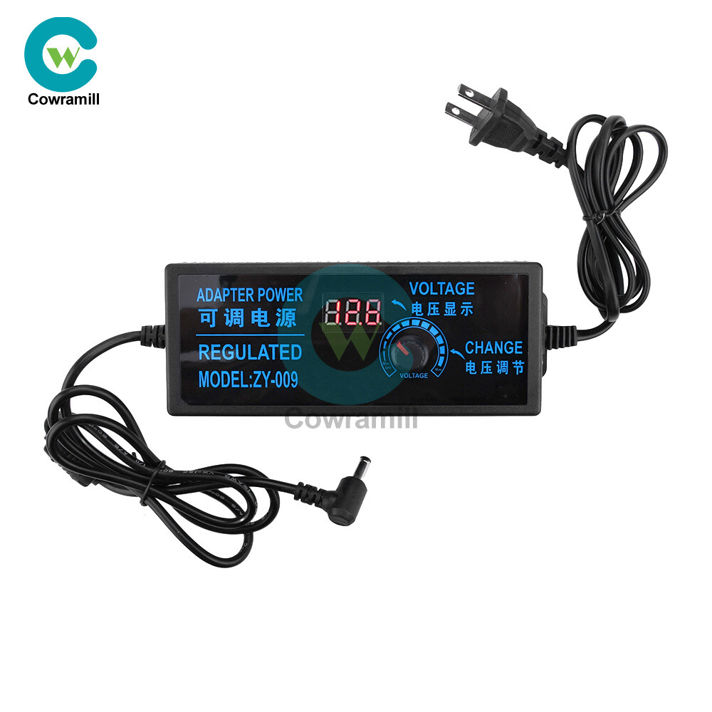Adjustable AC-DC Power Supply Adapter Charger Variable Voltage 3V-24V Universal