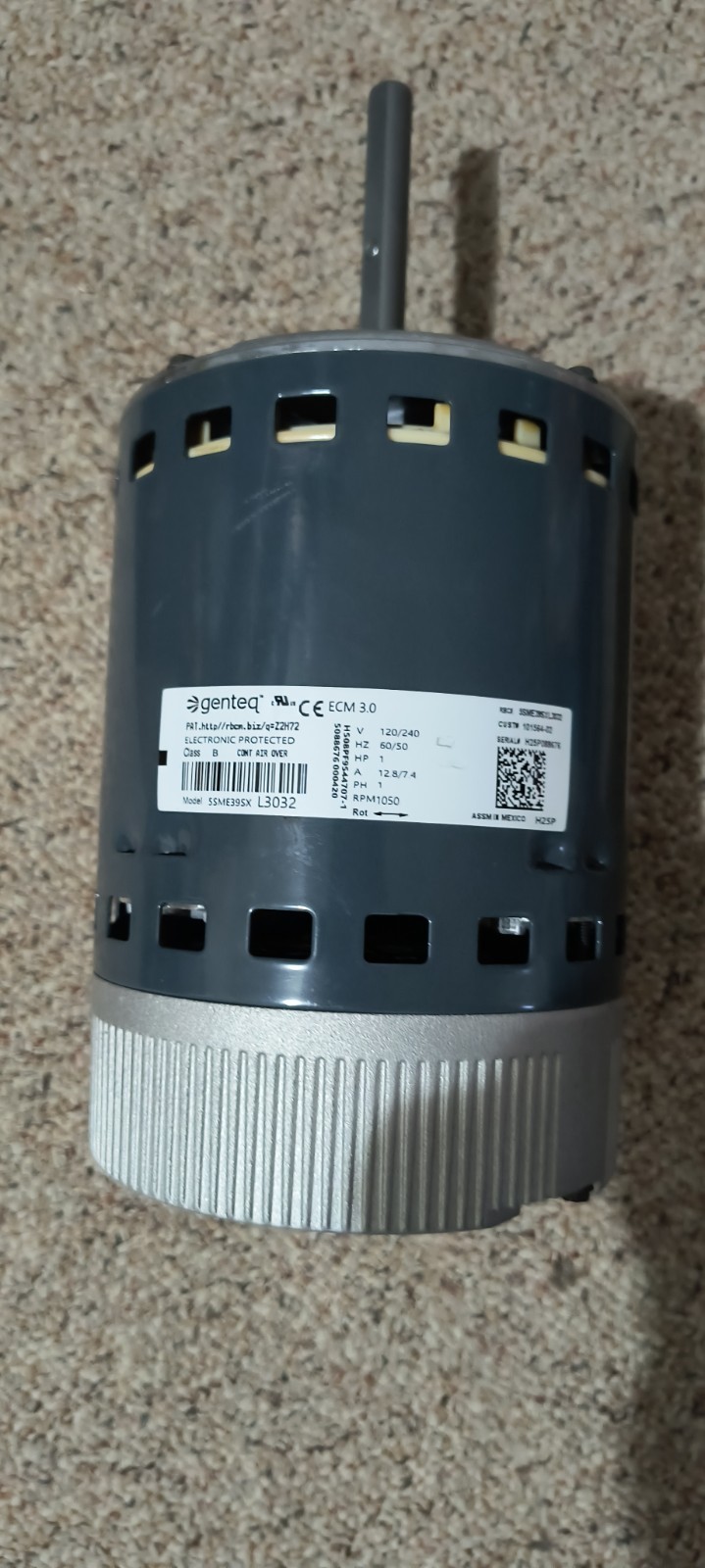 33W13 Lennox 1Hp 1050Rpm 120/240V Ecm Mtr OEM 101564-02