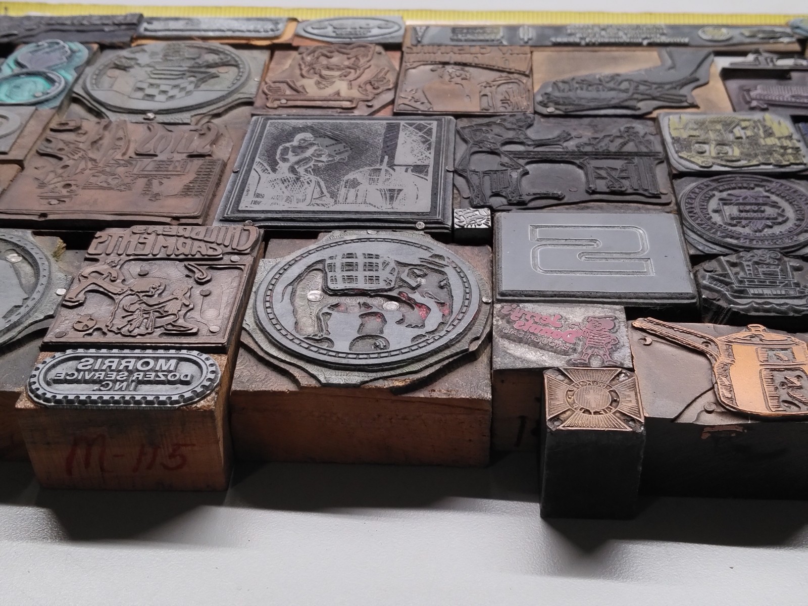 Vintage Printing Letterpress Printers Block Lot (BIN 140-3)