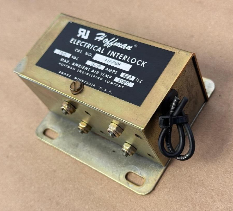 HOFFMAN ELECTRICAL INTERLOCK C/N A-EK115NDH 120/110VAC