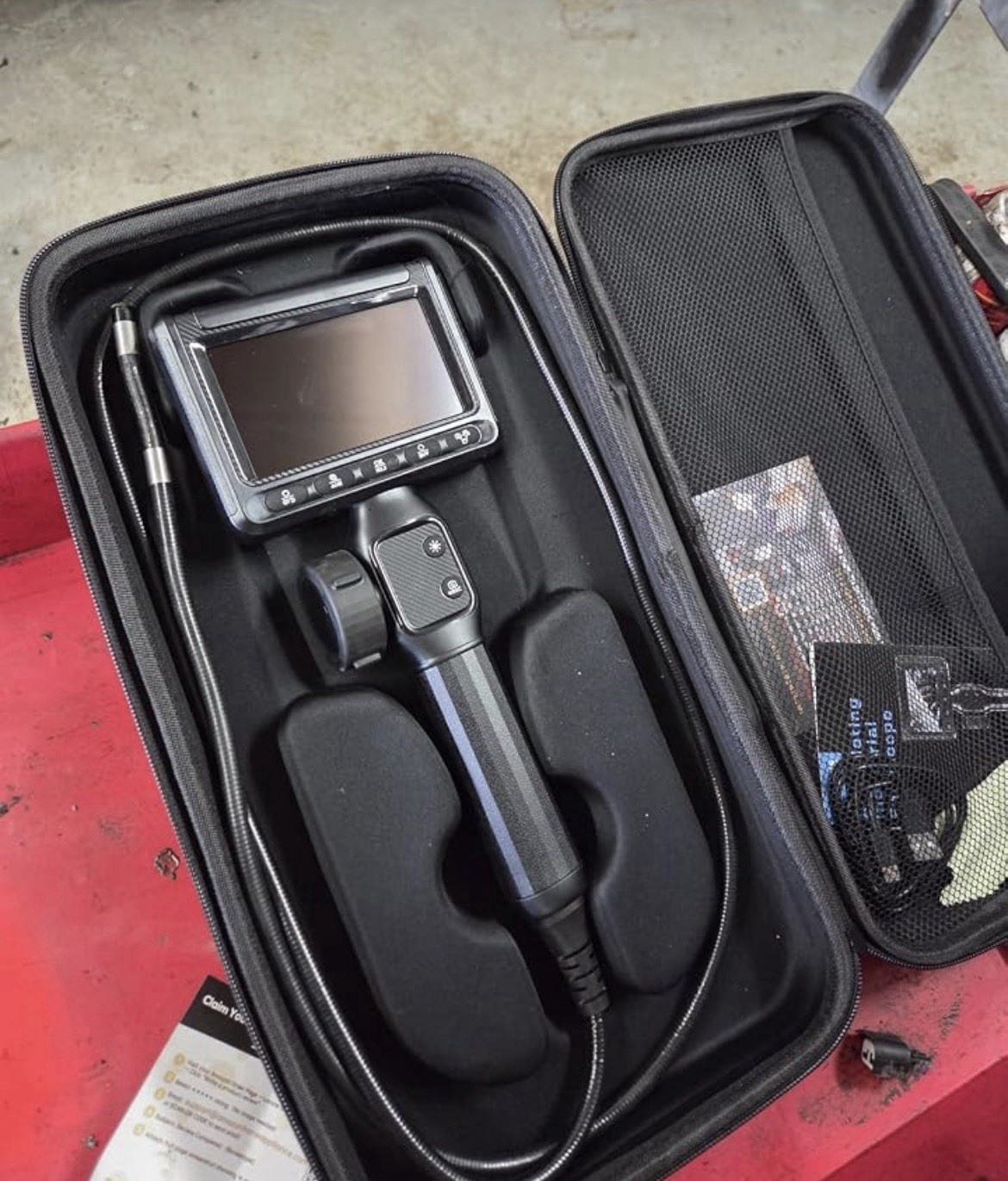 4.3in IPS LCD Digital Inspection Camera 1080P Waterproof Semi-Rigid + LEDs
