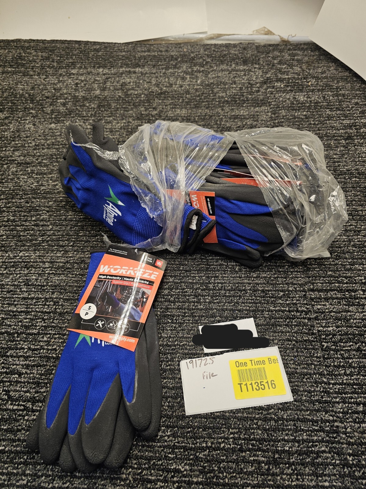 (QTY 12 Pairs) Wi-Supply LNG-B8 Blue High Dexterity Nylon Knit Liner Gloves S/P