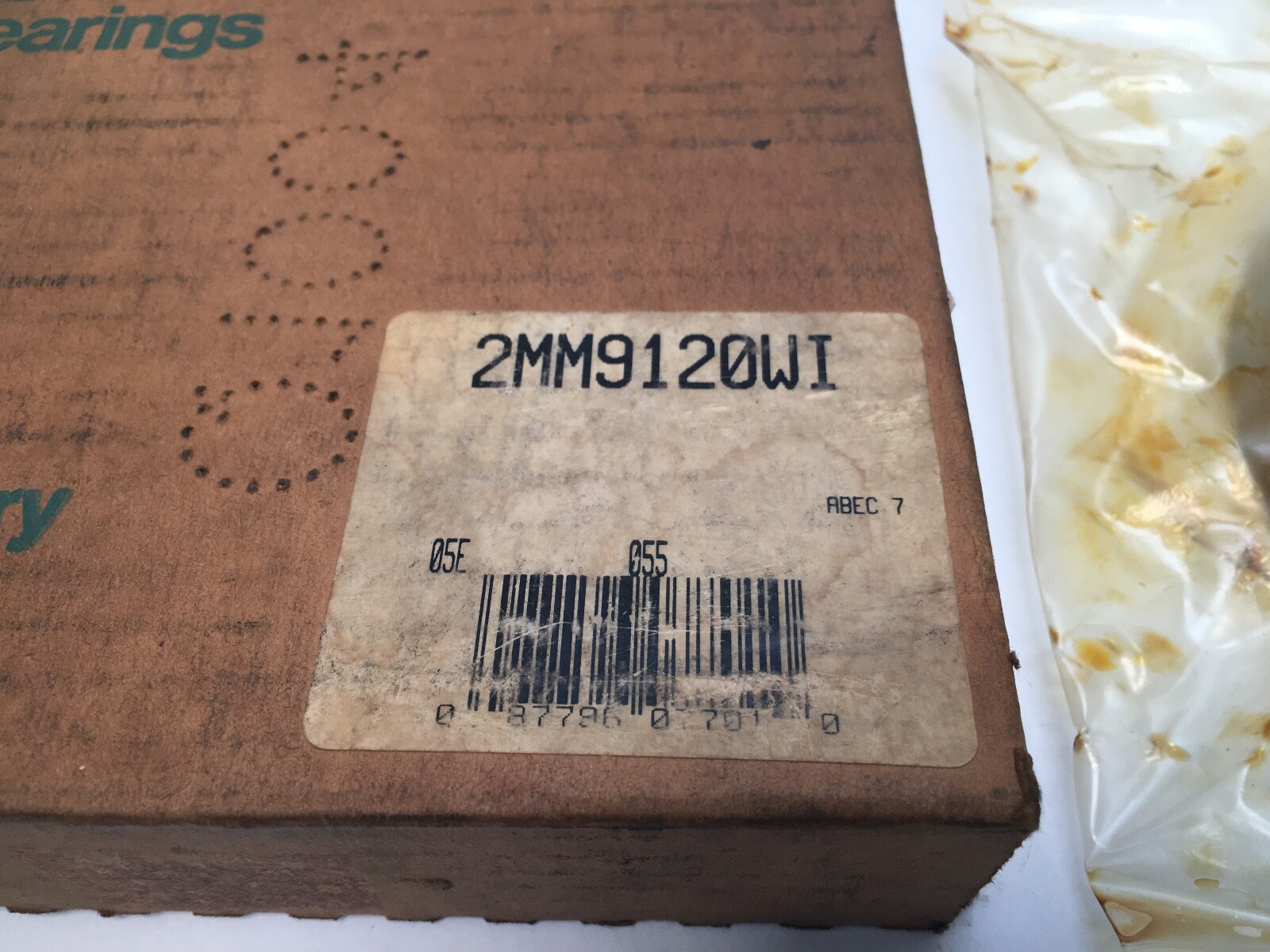 Fafnir 2MM9120WI Angular Bearing 100x150x24mm 2MM-9120-WI 7020 USA