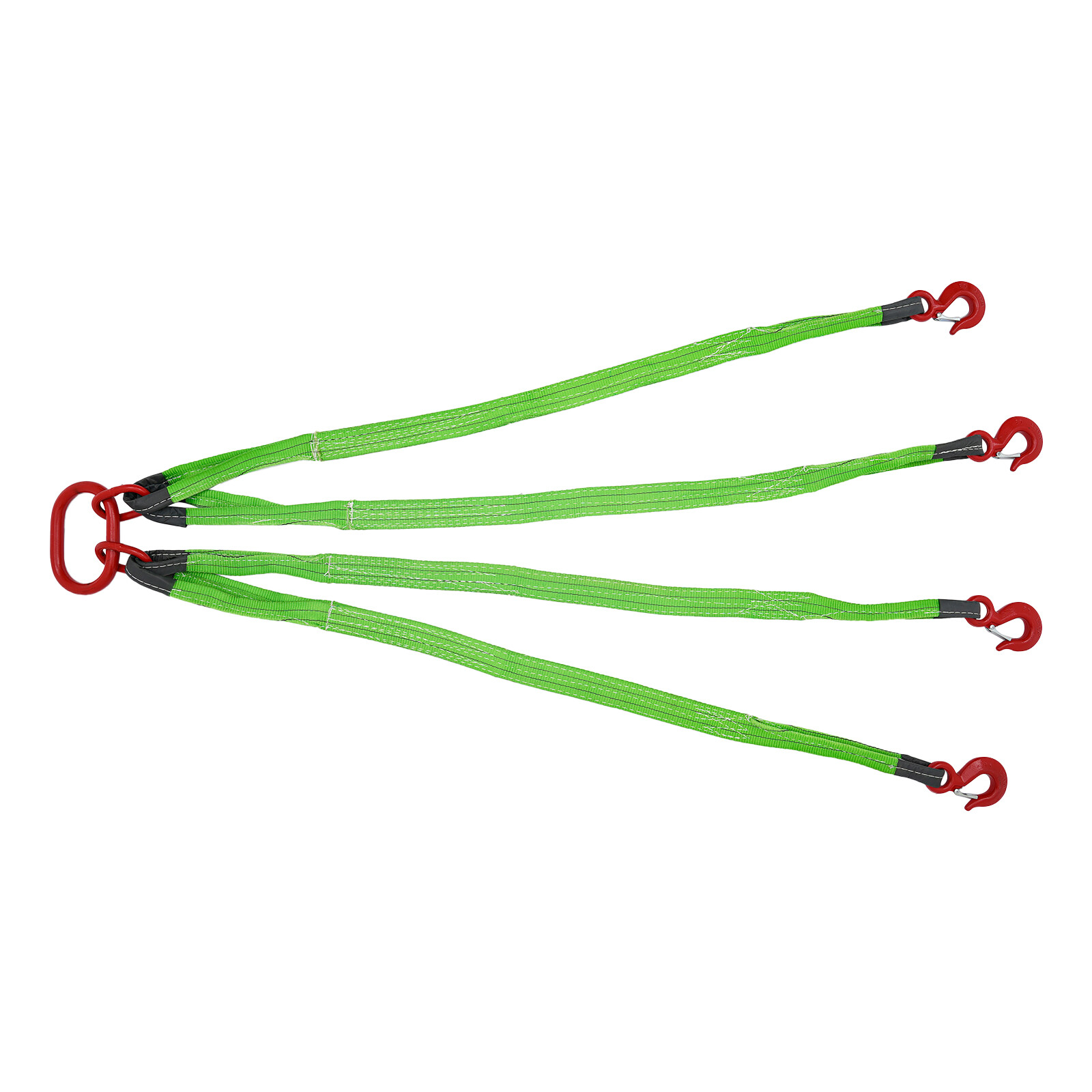 6T/13227 lbs 4.9ft 2.17in Chain Sling Polyester Lifting Sling with 4 Hooks NEW
