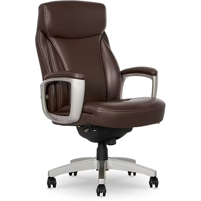 La-Z-Boy Arcadian Ergonomic Bonded Leather Swivel Executive Chair, (60009)