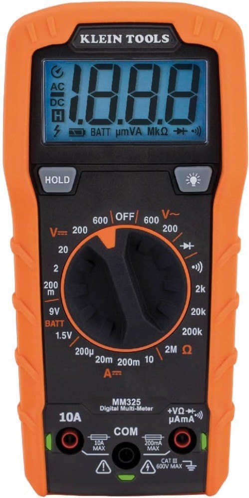Versatile Digital Multimeter with Lead Alert & Backlit LCD for Precise Testing