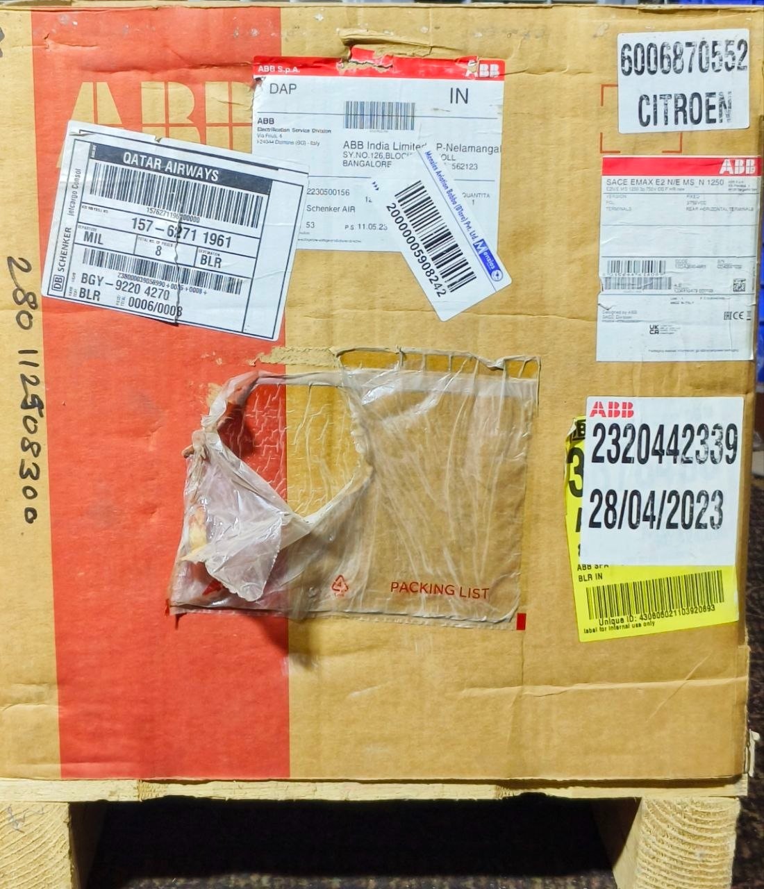 NEW🆕 ABB SACE EMAX E2N/E MS 1250A DC 3P DISCONNECT SWITCH CIRCUIT BREAKER