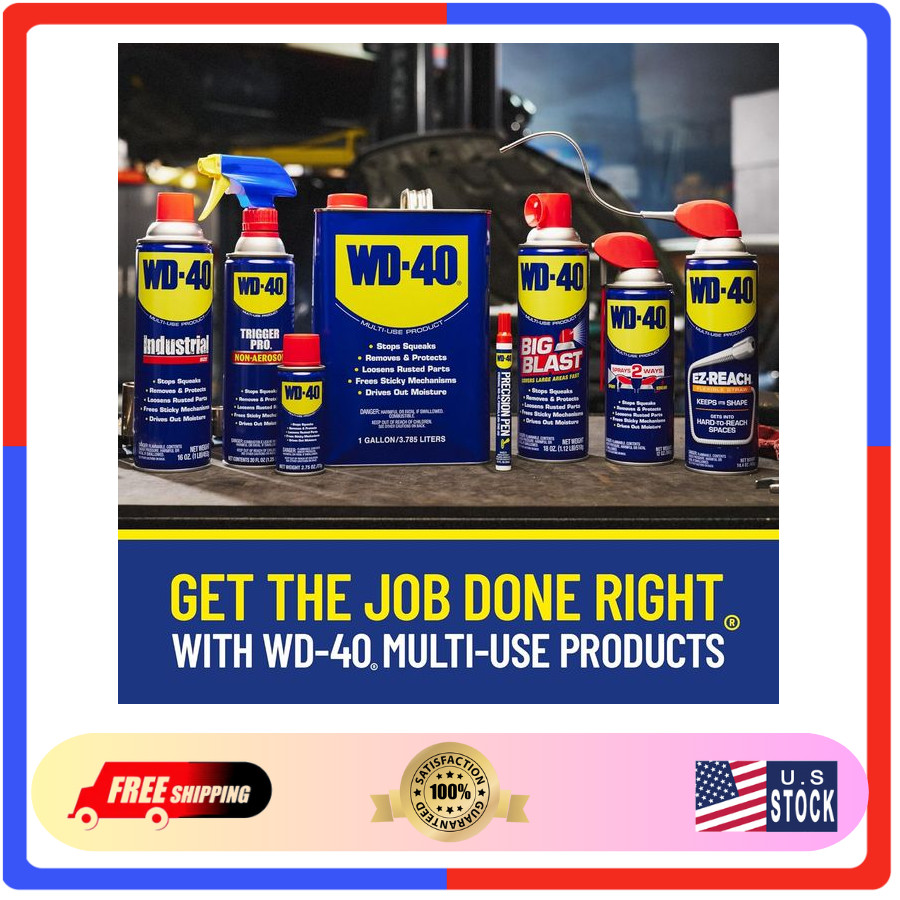 WD40 MultiUse Product with Smart Straw Sprays 2 Ways, 12 OZ [6Pack]