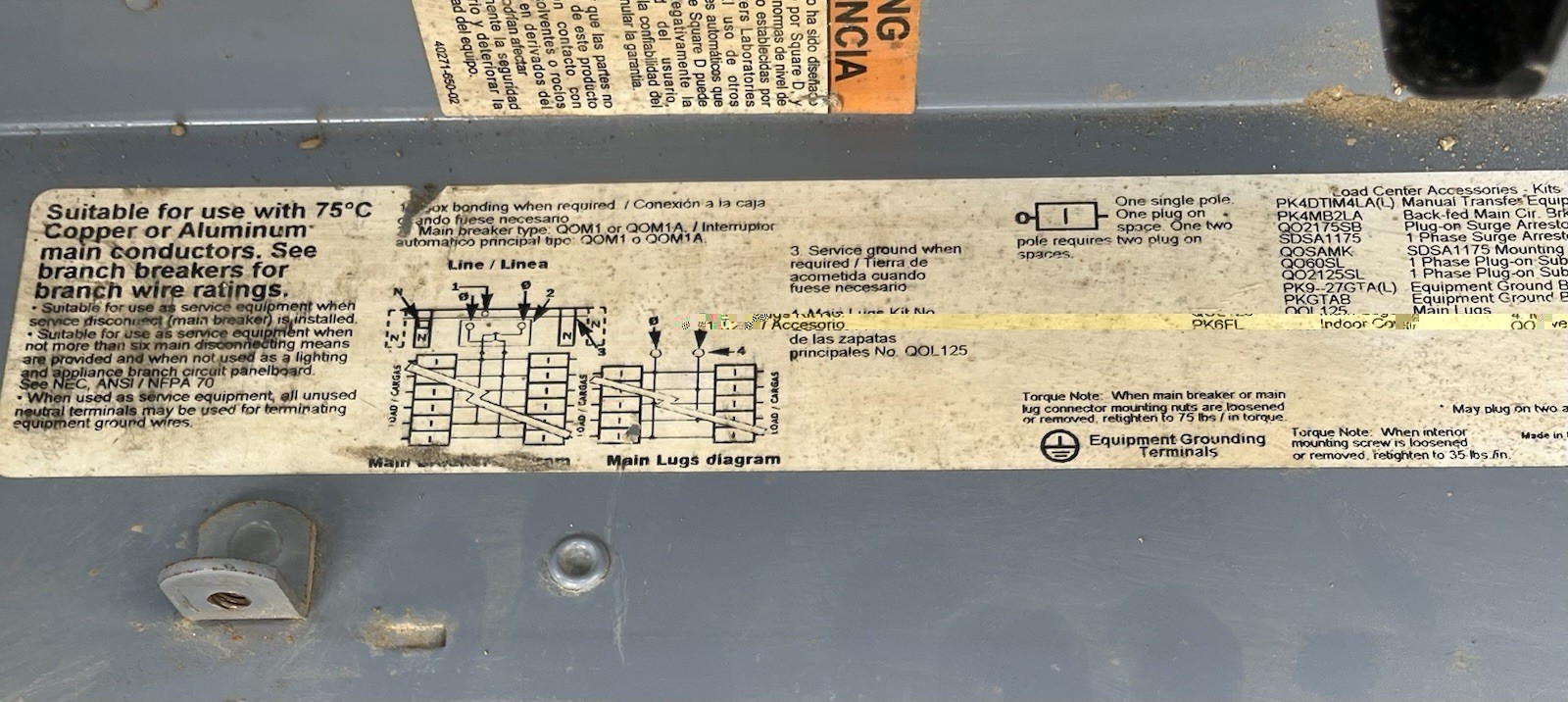 Square D QO Load Center Type 3R Enclosure